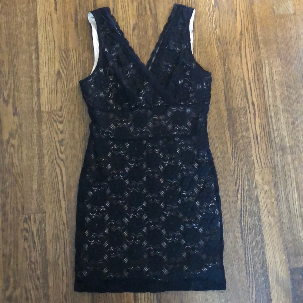 Black lace dress